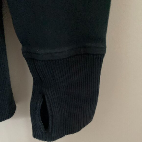 Lululemon Size 2 Fade Black Jacket Scuba Hoodie Woman - Picture 5 of 7